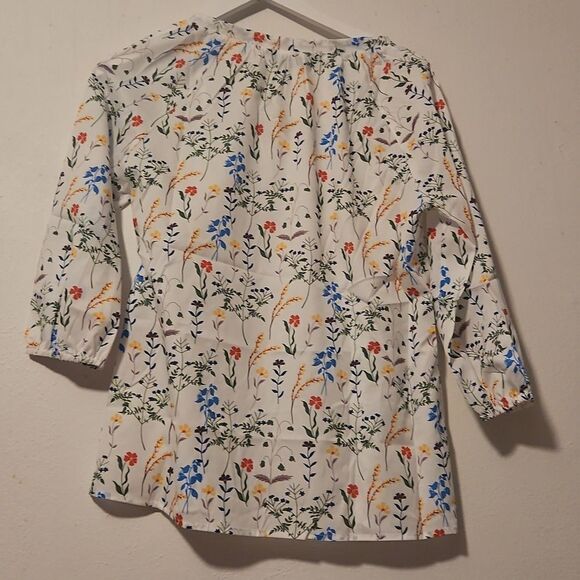 ALLEGRA K WOMAN FLORAL BLOUSE M - Picture 7 of 7